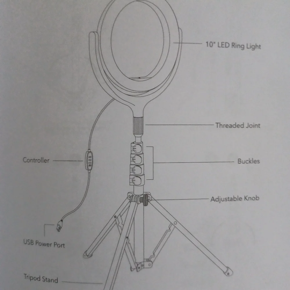Ring tripod light
